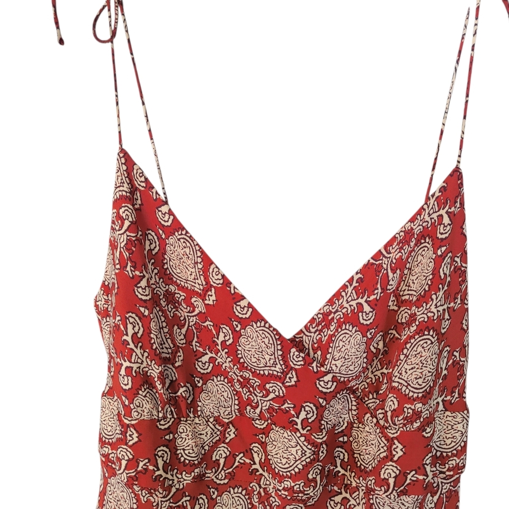J. Crew 100% silk Y2K paisley slip dress - 12. M38 - Picture 3 of 8